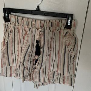 Striped soft shorts